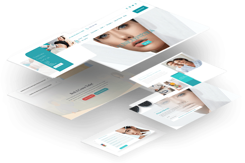 Mockups de ordenador, tablet y mobile con imagen del diseño web de tienda online con Shopify.